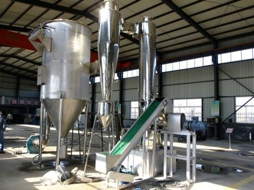 25-60kg / H Máy sấy chớp quay bằng thép không gỉ Máy sấy công nghiệp trục vít cho ăn
