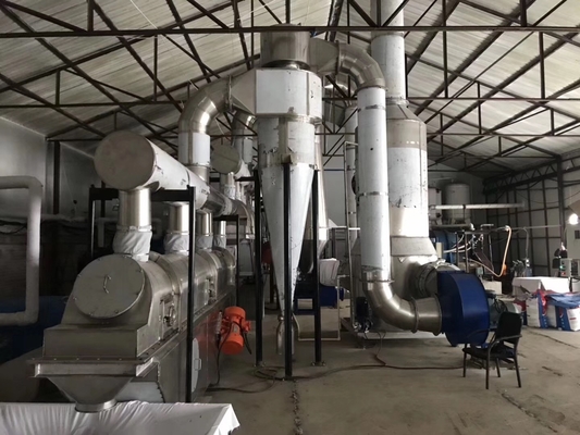 25-60kg / H Máy sấy chớp quay bằng thép không gỉ Máy sấy công nghiệp trục vít cho ăn