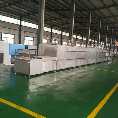 Đai thép không gỉ Máy sấy vi sóng liên tục Máy sấy băng tải