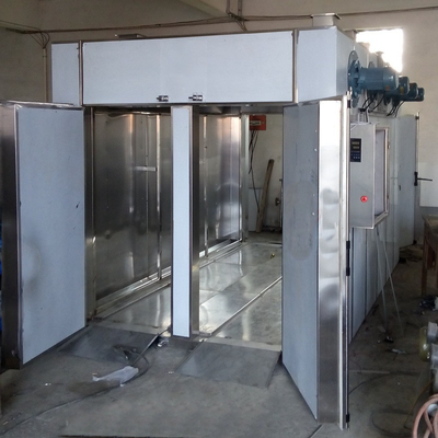 Lò sấy tuần hoàn không khí nóng 1500kg Máy sấy thảo dược Trung Quốc 3660 * 2300 * 2000mm