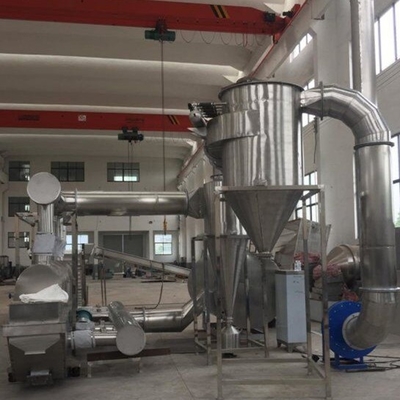 Thuốc thảo dược Máy sấy tầng sôi rung Máy sấy bột củ sen Máy sấy men