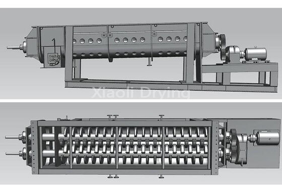 Máy sấy mái chèo rỗng dạng bột dược phẩm KJG Series với thời gian sấy có thể điều chỉnh