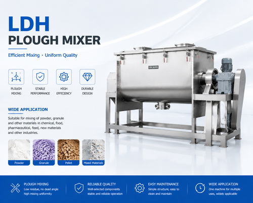 Máy trộn Coulter chính xác LDH-15 82.5kW Máy trộn bột công nghiệp 6000-9000kg mỗi lô