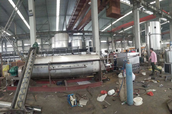 10 vòng / phút đến 25 vòng / phút Máy sấy cánh rỗng 4KW Máy sấy bùn tiết kiệm năng lượng