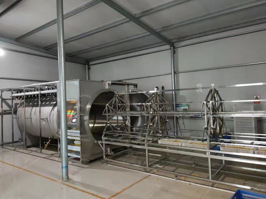 Máy sấy chân không vi sóng 380V PLC HMI Máy sấy nhiệt độ thấp 48KW