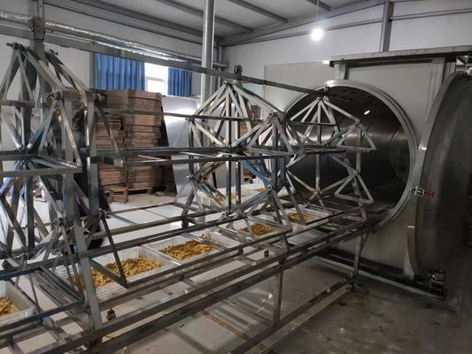 Máy sấy chân không vi sóng 380V PLC HMI Máy sấy nhiệt độ thấp 48KW