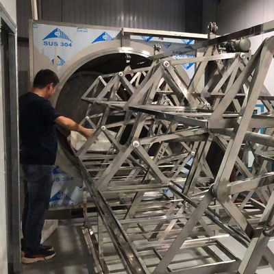Máy sấy chân không vi sóng thương mại 24KW Lò khử nước dứa xoài