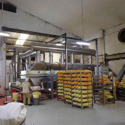 Máy sấy tầng chất lỏng rung 3 * 0,3M Máy sấy liên tục Magnesium Sulfate Borax