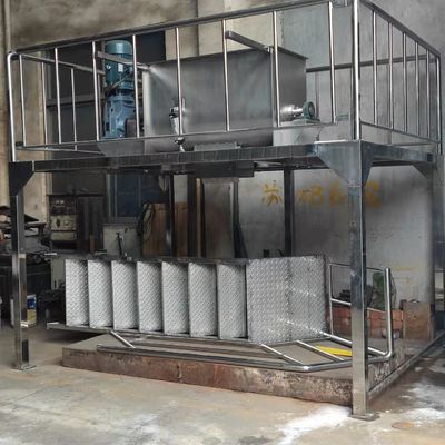 Hạt bột khô Máy trộn ruy băng ngang 304 Máy xay ruy băng xoắn kép