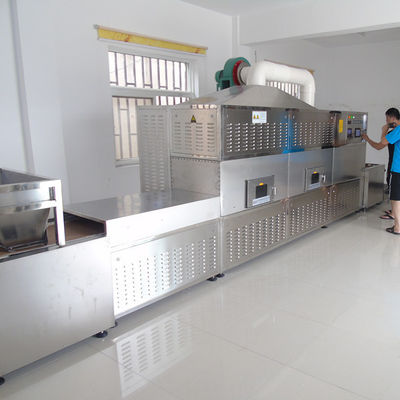 Máy sấy đường hầm liên tục dây đai 1000mm Máy tiệt trùng vi sóng Máy sấy công nghiệp