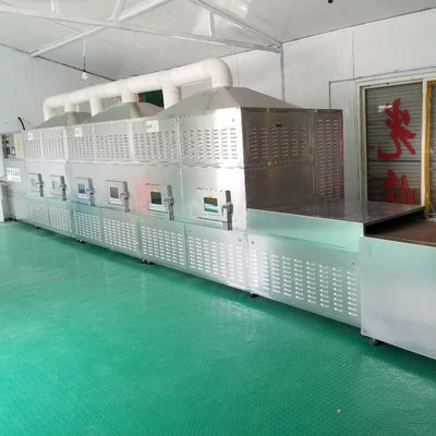 Máy sấy đường hầm liên tục dây đai 1000mm Máy tiệt trùng vi sóng Máy sấy công nghiệp