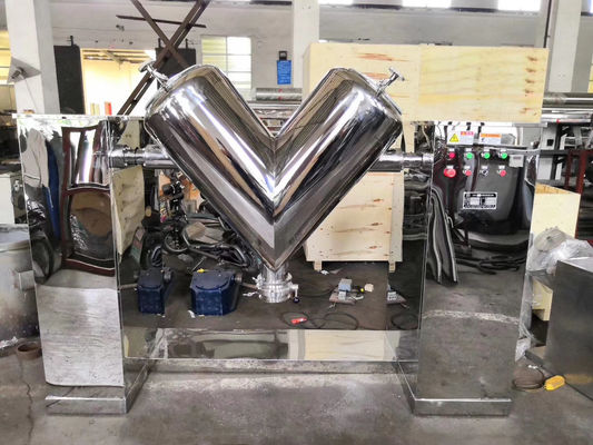 Máy trộn bột axit amin loại V SUS304 không bụi cho ngành công nghiệp thực phẩm